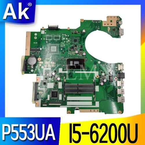 P553UA Motherboard W/ i5-6200U SR2EY For Asus P553UJ PRO553U PRO553UJ P553U Laptop motherboard P553UA Mainboard