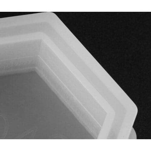 Hexagon Flower Pot DIY Silicone Molds Garden Planter Cement Concrete Vase Soap Moulds D0AC