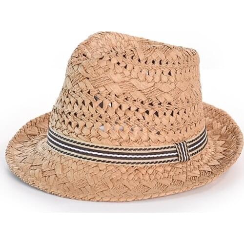 Summer Parent-child Straw Hat Hollow Out Cap For Women Weaving Sun Hat Beach Panama Hat Chapeu Girl