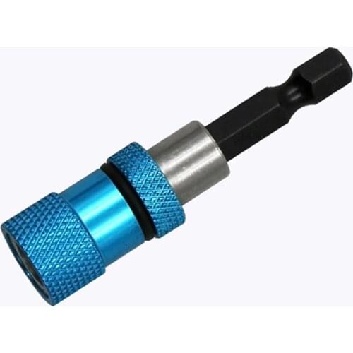 1/4 Inch Hex Shank Magnetic Drill Bit Extension Adapter 60mm Long Quick Release Bar Socket Detachable Screwdriver Bit Holder