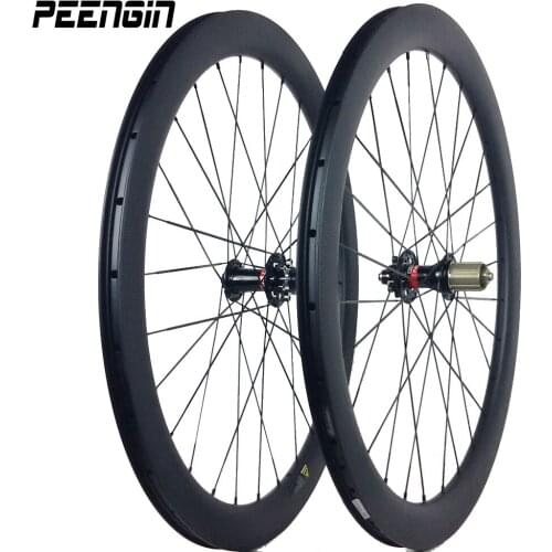 Upgrade quality carbon cyclo cross road wheels disc brake 60mm 3K clincher tubular rim 23/25mm UD OEM decals available wheelsets