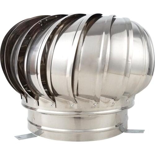 304 Stainless Steel Roof Ventilator Wind Turbines Air Vent Attic Ventilator 110mm 150mm 200mm Pipefit Roof Ventilating Fan