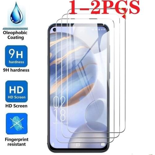 1-2PCS For Oukitel C21 Glass Screen Protective Tempered Glass ON Oukitel C21 6.4" Protector Cover Film Case
