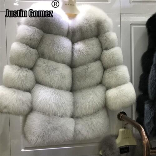Top Fashion Warm Trendy Real Fox Fur Coat Thickening Tide Female Temperament Winter Coat Women New Outerwear Natural Fur Jacket