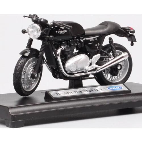 1/18 Scale Retro Triumph Thruxton 1200 Cafe Racer Bike Moto Vehicle Endurance Racing motorcycle Diecast Model Toy Replicas