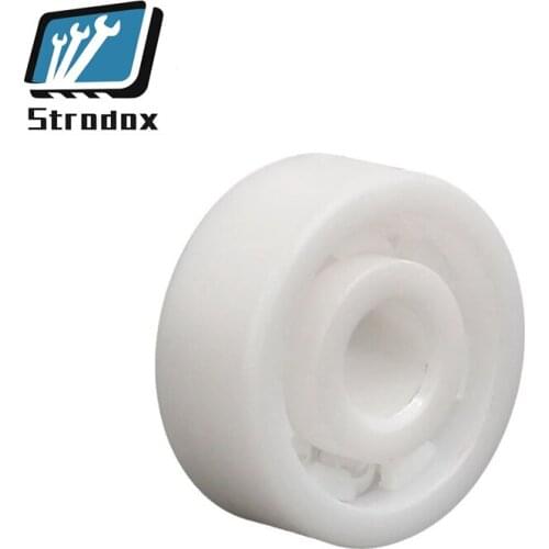 1pcs Nylon Plastic Ball Bearing shaft housing POM6206 POM6207 POM6208 High quality rodamentos pulley Miniature Ceramic Bearings
