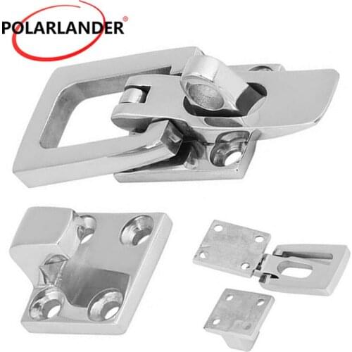 1PCs Professional Door Pull Buckle Door Lock Anti-Rattle Locker 316 Stainless Steel Marine Hardware Fastener for Boat Marine