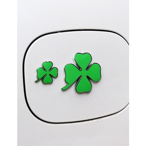 1X Four Leaf Clover sticker 3D metal Badge Emblem Car Stickers for Alfa Romeo GT Giulia Giulietta Stelvio decal Car Styling