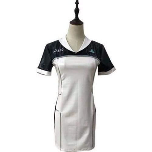 2018 Game Detroit Become Human KARA Cosplay Costume Code AX400 Agent Outfit Girls Cute Dress Halloween Carnival Uniforms Custom