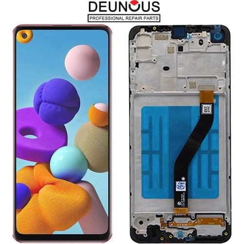 6.5" NEW AMOLED For Samsung Galaxy A21 Lcd A215 SM-A215U LCD Display Touch Screen Digitizer Glass Assembly Display Replacement