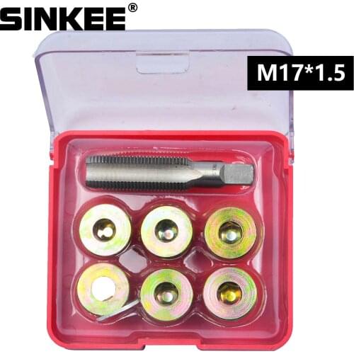 7 pcs M17 Oil Sump Pan Stripped Thread Repair Set Automotive Drain Tool