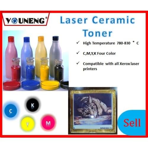 800 degree high temperature color ceramic toner powder Compatible For Ricoh and Xerox model vitrotype Print