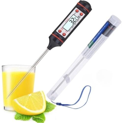 Digital food thermometer heat Sensor measuring meter pen for Meat Cake Fry Water Milk Oil Liquid Probe Kitchen Cooking BBQ tool