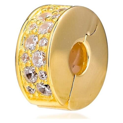 CKK Fits Pandora Charms Bracelet 925 Sterling Silver Shining Elegance Charm Beads for Jewelry Making Berloque