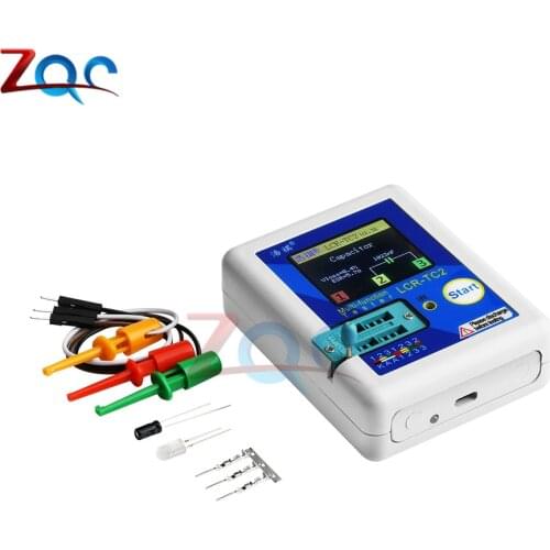 LCR-TC2 Multimeter Transistor Resistor Diode Triode Capacitance Tester ESR/MOS/PNP/NPN LCR MOSFET TFT LCD Display Screen Monitor