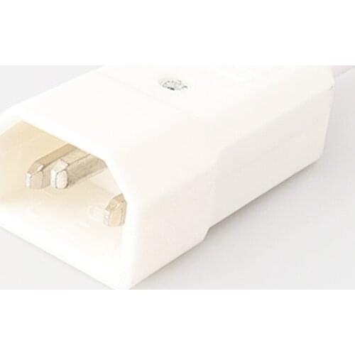 LZ-14-T1/T2 IEC Straight Cable Plug Connector C13 C14 10A 250V 3pin white female&male Plug Rewirable Power Connector