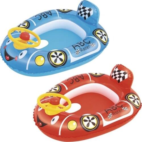 Inflatable Racer Baby Care Seat Boat With Horn Swimming Float Inflatable Water Toys Fun Pool Floats Inflatable Raft Boia Piscina