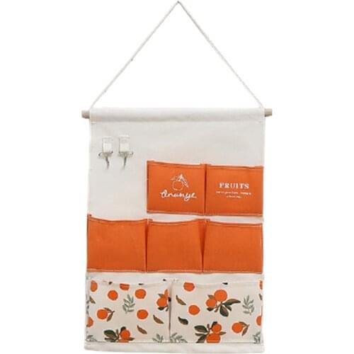 Wall-Mounted Storage Bag Door Rear Wall Shelf Organize Wall-Mounted Bag Small Cloth Bag Dormitory Room can CSV