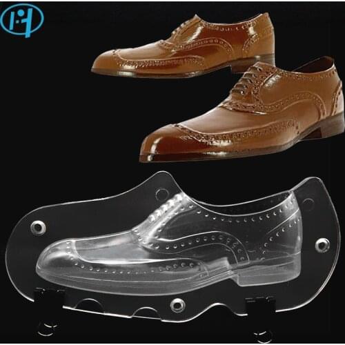 NEW Leather Men Shoe Plastic Chocolate Mold 3D Candy Cake Molds Cake Decorating Tools DIY Home Baking Sugar Craft Accessories