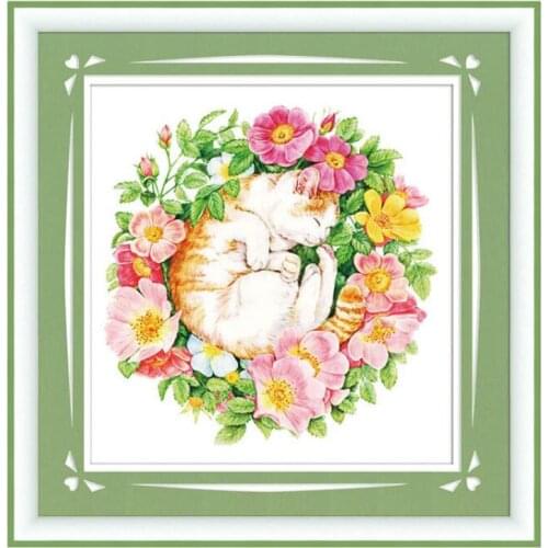 Special Shaped Diamond Embroidery Flower Cat Painting Diamond Mosaic Handicraft Needlework Rhinestone Drill DIY Home Decor