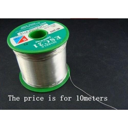 Solder wire Lead-free silver 3% M705 0.6mm 10Meters DIY earphone accessories 20meters