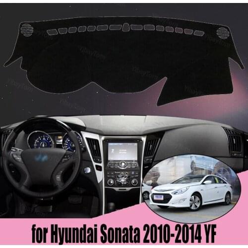 For Hyundai Sonata 2010-2014 YF Anti-Slip Mat Dashboard Cover Pad Sunshade Dashmat Car Accessories Rug