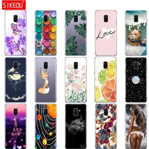 Silicone phone Case For Samsung Galaxy A8 2018 A530 A530F soft TPU full 360 Protective For Samsung A8 Plus 2018 A730 A730F Cases