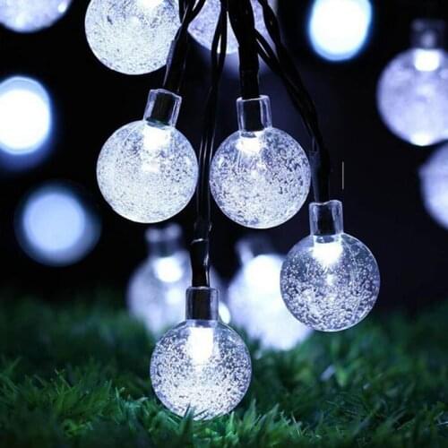 Solar Light LED Solar Bubble String Light Bulbs Decorative Lights For Christmas Tree Home Wedding Party Decoration Solar lamp
