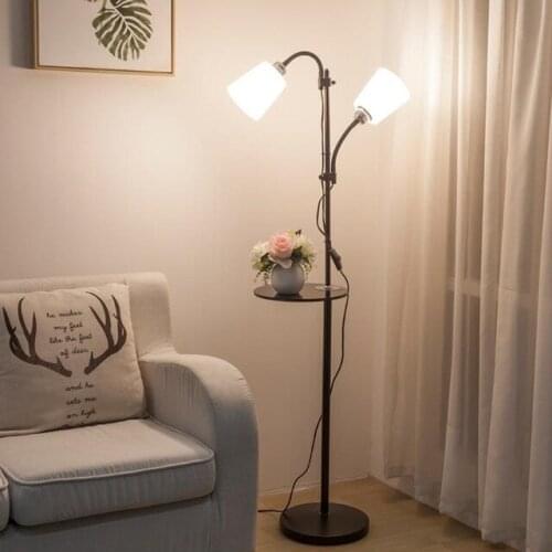 European style modern iron acrylic painted floor Lamps adjustable E27 LED 220V floor lights for living room study MING