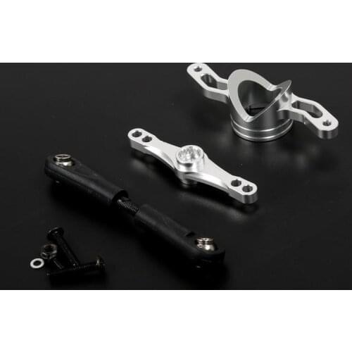 CNC precision machining all-metal bidirectional 15T/17T double-tooth mode symmetrical steering system for LOSI 5IVE-T ROVAN LT