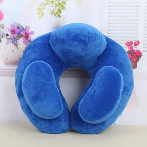Hump PP Cotton U-Shaped Pillow 3D 3 Ridge Neck Pillow Car Airplane Travel Nap Relax Soft Cervical Protection подушка Almohada