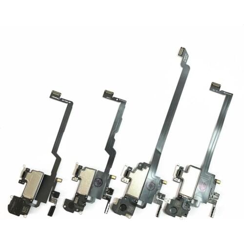 Ear Speaker Earpiece For iPhone X Xs 11 Pro Max XR Light Proximity Sensor Earphone Flex Cable Listening Part Auto Brightness