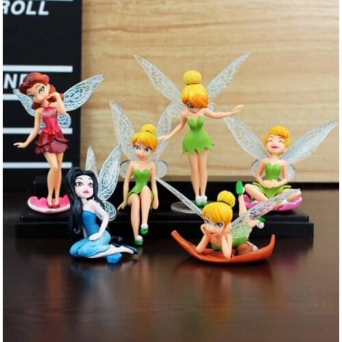 1PCS Flower Fairy Angel Little Girl Model Doll Family Miniature Artificial Garden Ornament Home Decor Decoration Craft Kids Toys