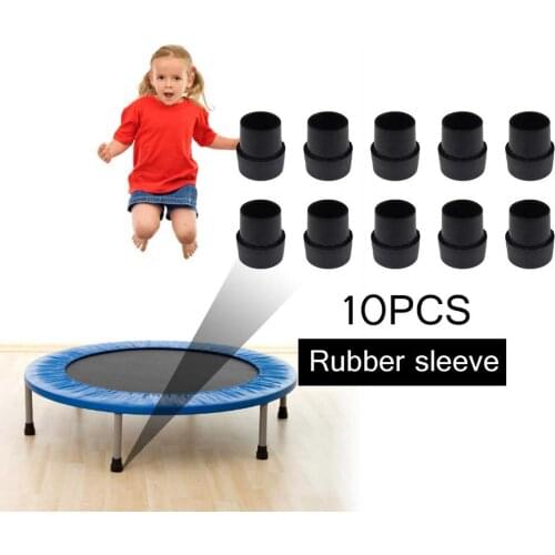 10PCS Leg Tip Non-slip Mute Leg Cap Trampoline Enclosure Pole Cap Diameter Trampoline Replacement Safety Caps