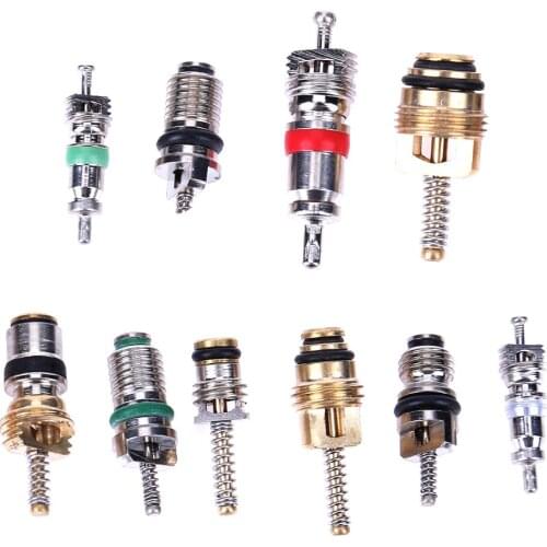 100Pcs R134A Car A/C Core Valves Automotive Air Conditioning Auto Car Air Conditioning Assortment Remover Kit & box