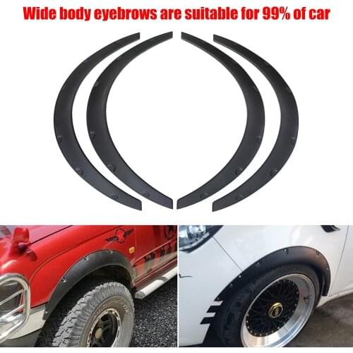4PCS Black Universal Car Wheel Fender widening Wheels Interior fender for Benz BMW VW Ford USW All cars Auto Accessories
