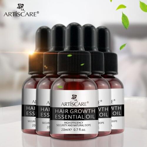 ARTISCARE Hair Growth Essential Oil Hair Care Treatment For Men And Women Hair Loss Essence Liquid Repair Hair Root 20ml 5PCS