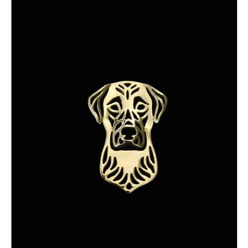 Women and Men Lapel Pin Anatolian Shepherd Dog Brooch Trendy Gold And Silver-plated
