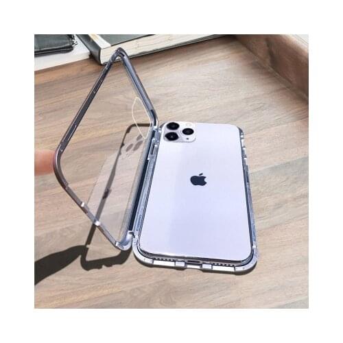 For iPhone 12pro one-sided Magneto phone case creativity and Apple XsMax metal magnetic suction protection
