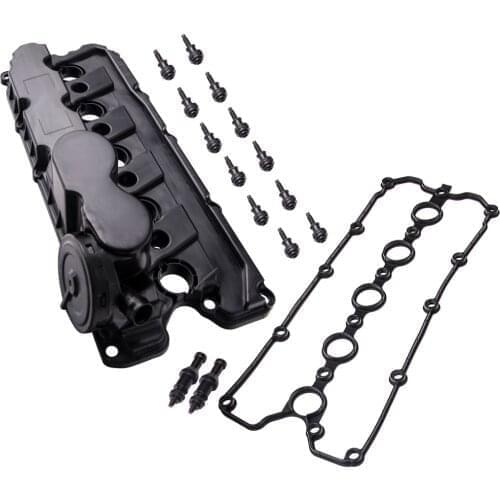 Cylinder Engine Valve Cover w/ Gasket Bolts for VW Jetta Passat 2.5L 2006-2014