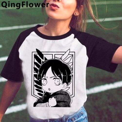 Attack on Titan Shingeki No Kyojin top tees summer top women white t shirt vintage couple clothes summer top couple clothes