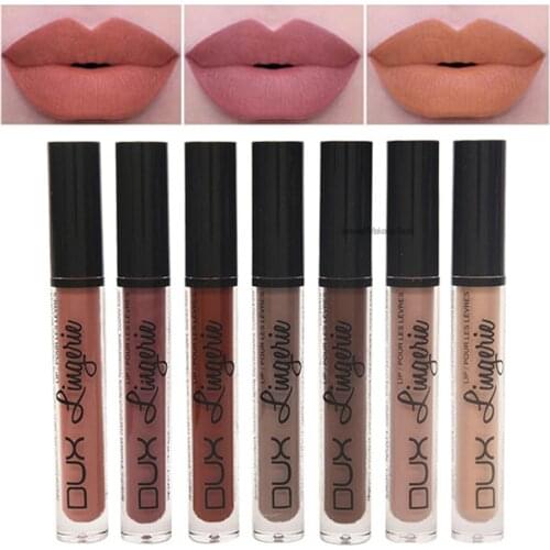 Lipstick Mate Liquide Lip Gloss Nyxed Lipstick Set Matte Batom Liquido Nude Long-Lasting Makeup Easy To Wear Lipstick Set