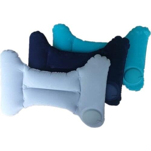 H-type Pressing Inflation Lumbar Pillow Air Cushion Portable Office Travel Car Airplane Train Aircraft Lumbar Pad