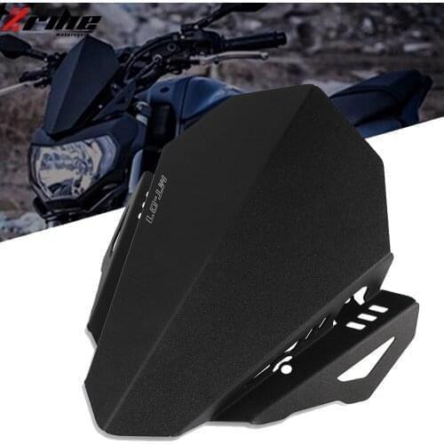 Motorcycle Windshield For YAMAHA FZ07 MT07 MT-07 FZ-07 2018 2019 2020 Motorbike CNC Aluminum Wind Deflector Windscreen MT 07