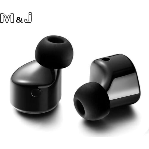 M&J T1 2 Pcs Bluetooth Earphone True Wireless Stereo Headset Support TWS Smart Noise Reduction With Mic For Iphone X Samsung