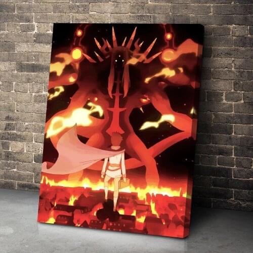 Modular Hd Prints Pictures Home Black Clover Anime Japan Fire Decoration Painting Canvas Poster Frame Wall Art For Living Room