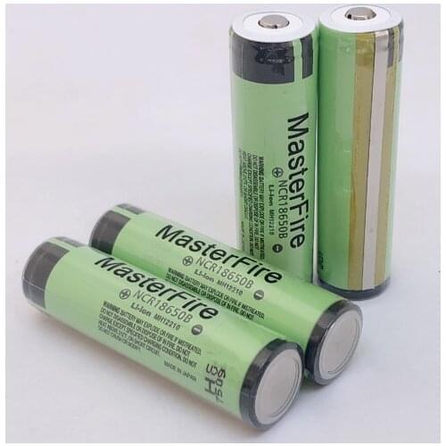 MasterFire Original Protected NCR18650B 3.7V 3400mah 18650 Rechargeable Li-ion Battery Flashlight Laptop Batteries For Panasonic