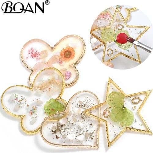 Butterfly heart-shaped Nail Color Mixing Palette Gel Nail Polish Drawing Holder Shelf Color Paint Palette DIY Nail Art Display