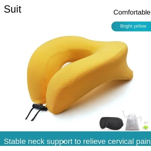 Multifunction U-Shaped Memory Foam Neck Pillow Car Air Flight Inflatable Pillows Soft Nursing Cushions