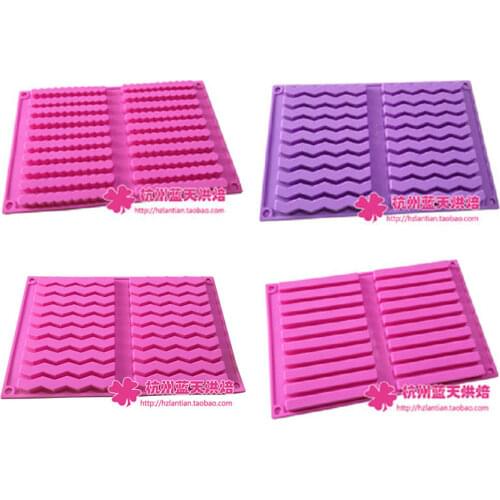 Silica gel Cookie Mold slitless Strip chocolate mould ice cube tray kitchen tools